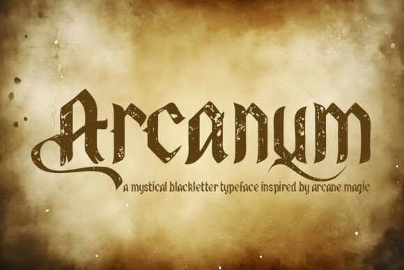 Arcanum: The Blackletter Typeface for Dark Branding