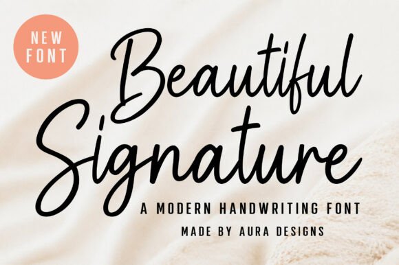 Beautiful Signature: A Font That Feels Like a Handwritten Note