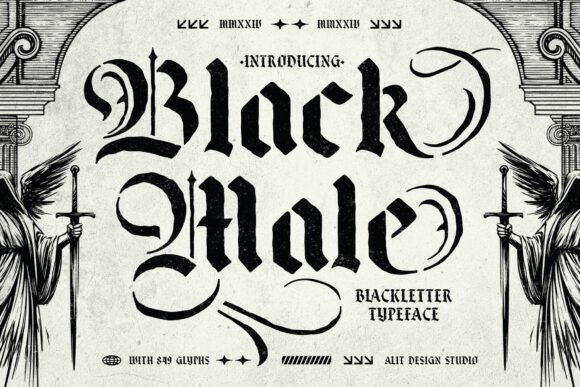 Black Male Typeface: Merging Gothic History with Industrial Edge