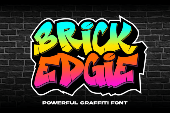 Brick Edgie: A Graffiti Font for Bold Urban Design