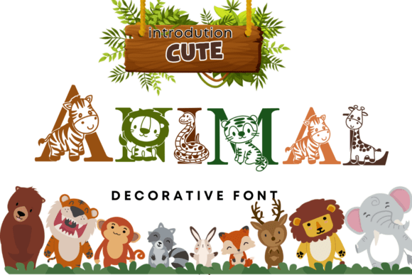 Cute Animal: A Playful Font for Creative Projects