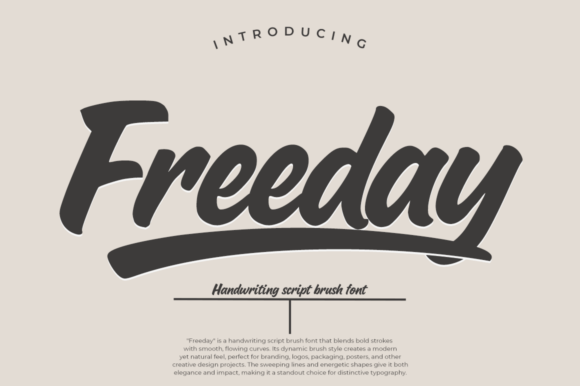 Freeday: The Handwriting Script Brush Font with Impact