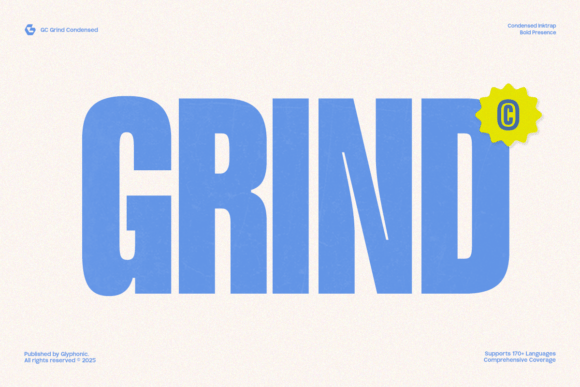 GC Grind: The Bold Condensed Typeface for Impactful Design