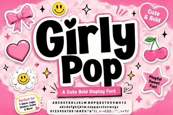 Girly Pop: A Y2K Display Font for Bold Statements