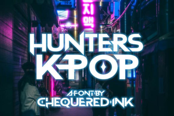 Hunters K-pop: The Edge of Modern Typography