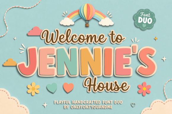 Jennies House: A Font Duo for Whimsical Design