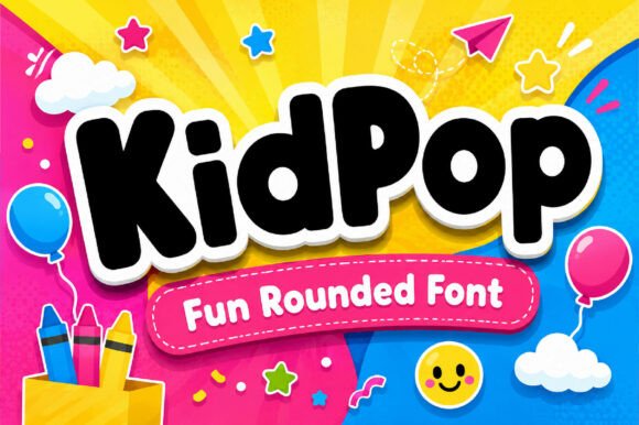 KidPop: Capturing Childhood Joy in a Bold, Bubbly Typeface