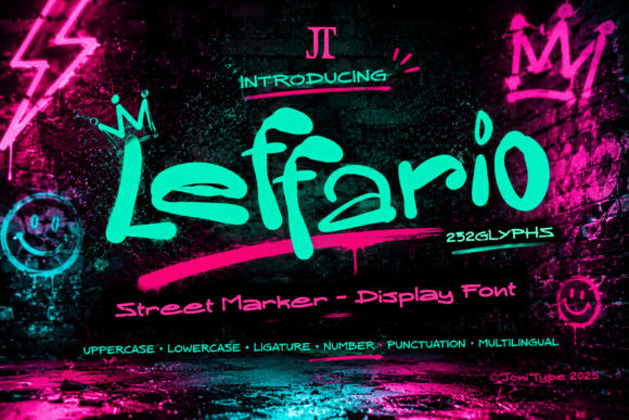 Leffario: A Street-Marker Font for Bold, Urban Designs