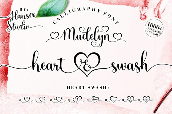 Madelyn Heart: A Script Font That Balances Charm and Clarity