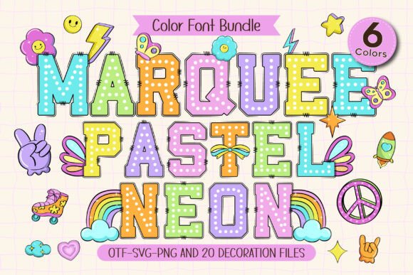Marquee Pastel Neon: A Fresh Take on Fun Design