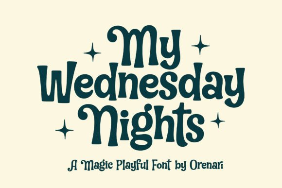 My Wednesday Night: The Playful Font with a Spooky Twist