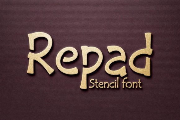 Repad Stencil: The Display Font for Modern Makers