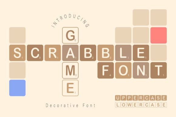 Scrabble Game: The Playful Font for Creative DIY Projects