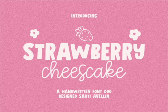 Strawberry Chesscake: A Font Duo for Sweet Branding