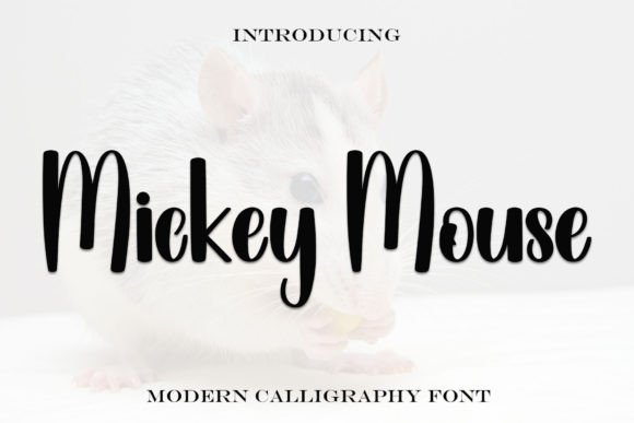 The Charm of Mickey Mouse Font in Modern Design