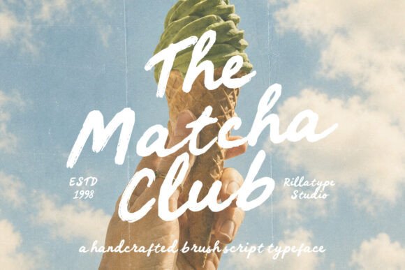 The Matcha Club: A Font That Tastes Like Your Favorite Latte