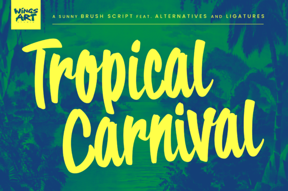 Tropical Carnival: A Brush Script for Sunny Designs