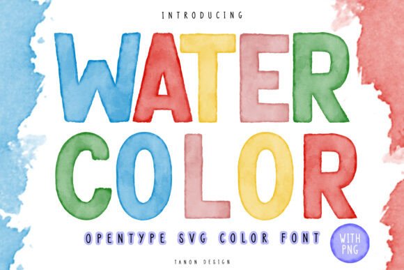 Watercolor: A Realistic Texture Brush Stroke Font